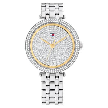 Tommy Hilfiger Quartz Analog Silver Dial Silver Stainless Steel Strap Watch for Women