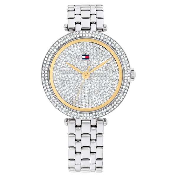 Tommy Hilfiger Quartz Analog Silver Dial Silver Stainless Steel Strap Watch for Women - image number 0