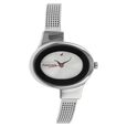 Fastrack Economy Quartz Analog White Dial Leather Strap Watch for Girls