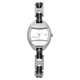 Fastrack Quartz Analog Black Dial Leather & Metal Strap Watch for Girls
