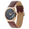 Titan Quartz Analog with Date Black Dial Leather Strap Watch for Men - image number 2