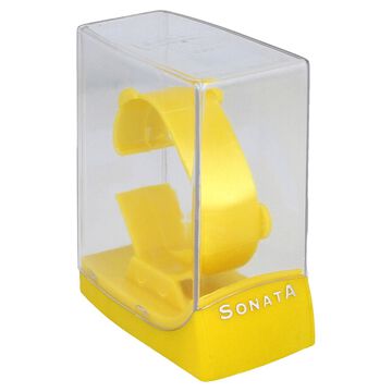 Sonata Quartz Analog Champagne Dial Stainless Steel Strap Watch for Men