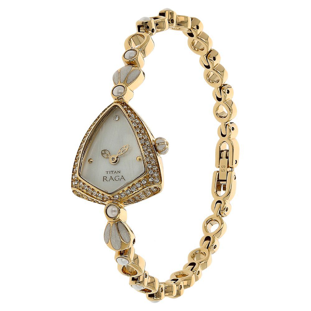 Buy Online Titan Raga Aqua Mother of Pearl Dial Analog Stainless