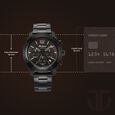 Titan Octane Classic Sporty Quartz Chronograph Black Dial Stainless Steel Strap watch for Men - image number 2