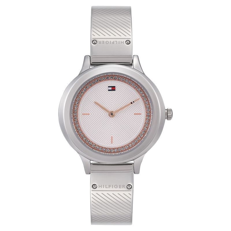 Tommy Hilfiger Quartz Analog Silver Dial Stainless Steel Strap Watch for Women