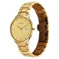 Titan Edge Metal Golden Dial Stainless Steel Strap Watch for Men - image number 5
