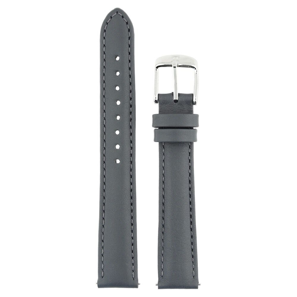 Buy Online 16 mm Grey Genuine Leather Strap for Women 101013016sq p Titan