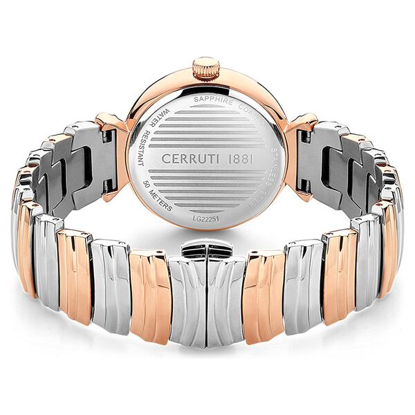 Cerruti 1881 Quartz Analog Mother of Pearl Dial Two Toned Stainless Steel Strap Watch For Women - image number 2