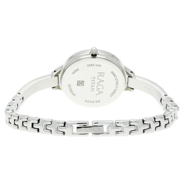 Titan Raga Viva Silver Dial Quartz Analog with Date Metal Strap Watch for Women