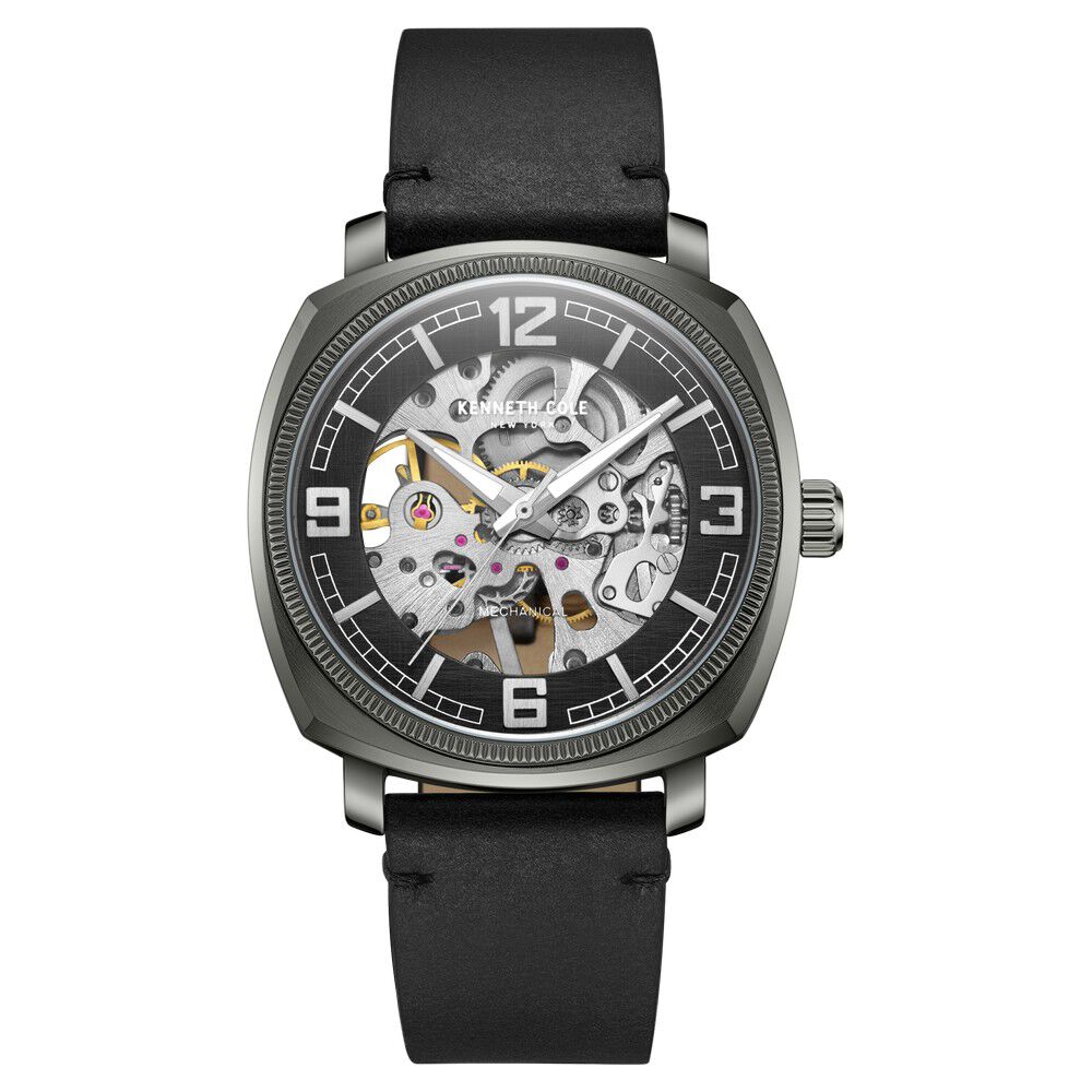 Buy Online Kenneth Cole Black Dial Analog Mechanical Hand Wound
