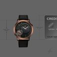 Fastrack Pulse IV Dual Time Watch for Men with  Black Sunray Dial & Black Leather Strap - image number 3