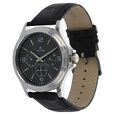 Titan Quartz Multifunction Anthracite Dial Leather Strap watch for Men - image number 1