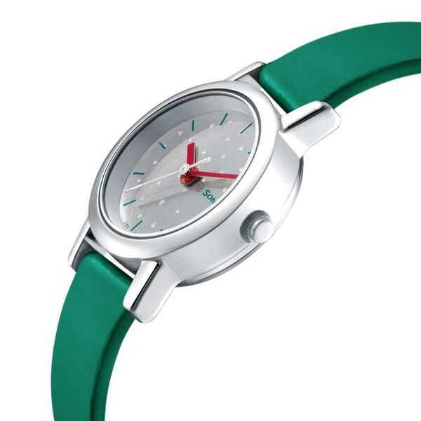 Sonata Splash White Dial Women Watch With Leather Strap - image number 3