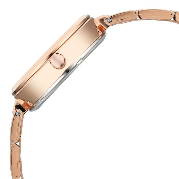 Vyb Starlet By Fastrack Quartz Analog Rose Mother of Pearl Dial Rose Gold Stainless Steel Strap Watch For Girls - image number 4