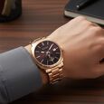 Titan Classique Suave Analog with Brown Dial Rose Gold Stainless Steel Strap Watch for Men - image number 7