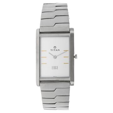 Titan Quartz Analog Black Dial Stainless Steel Strap Watch for Men
