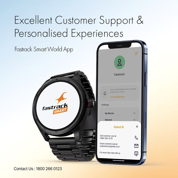 Fastrack Magnus FX1 Luxury Metal Smartwatch with High Definition 3.5 cm UltraVU Display, SingleSync BT Calling - image number 5