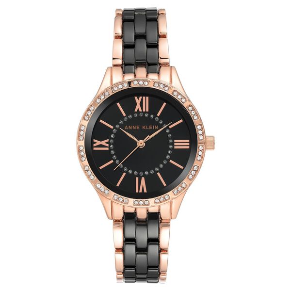 Anne Klein Quartz Analog Black Dial Stainless Steel Strap Watch for Women - image number 0