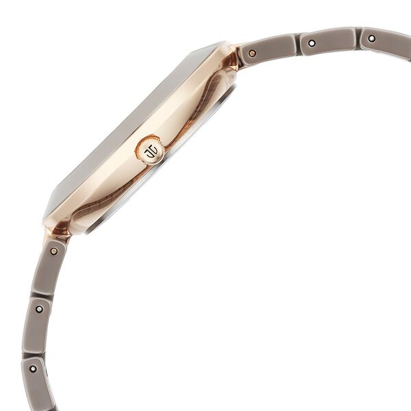Titan Purple Ceramics Quartz Analog Brown Dial Ceramic Strap Watch for Women - image number 3