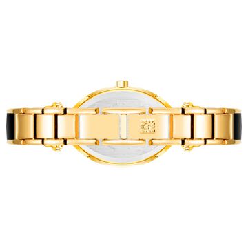 Anne Klein Quartz Analog Black Dial Plastic Strap Watch for Women