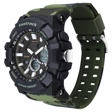 Fastrack Streetstyle Ana Digi watch with Camouflage look for Guys