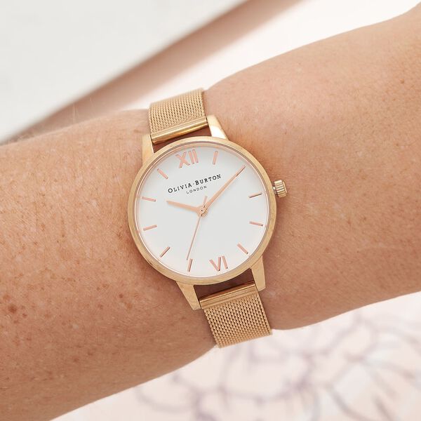 Olivia Burton Quartz Analog White Dial Stainless Steel Strap Watch for Women - image number 3
