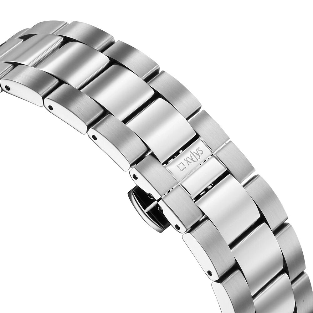 Buy Online Xylys Automatic Analog with Date Silver Dial Silver
