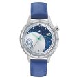 Fastrack Space Rover Quartz Analog with Date Silver Dial Leather Strap Watch for Girls - image number 1