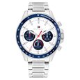 Tommy Hilfiger Quartz Multifunction White Dial Silver Stainless Steel Strap Watch For Men - image number 0