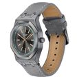 Poze Poze Quartz Analog Grey Dial Grey Denim Strap Watch For Men - image number 4