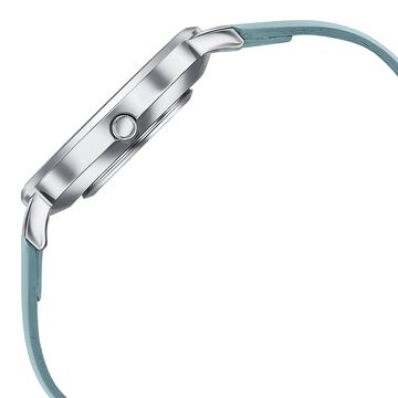 Sonata Pastel Play Quartz Analog Blue Dial Leather Strap Watch For Women
