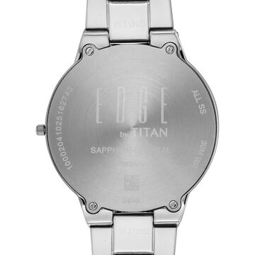 Titan Edge Gleam Quartz Analog Champagne Dial Two Toned Stainless Steel Strap Watch For Women