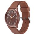 Sonata SF Field watch Quartz Analog Brown Dial Brown Silicone Strap Watch For Men - image number 2