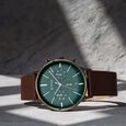 Titan Quartz Multifunction Green Dial Leather Strap Watch for Men - image number 0