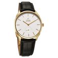 Titan 40 years Slim Mechanical White Dial 18 KT Gold Case With Leather Strap Watch For Women - image number 1