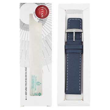 22 mm Blue Genuine Leather Straps for Men