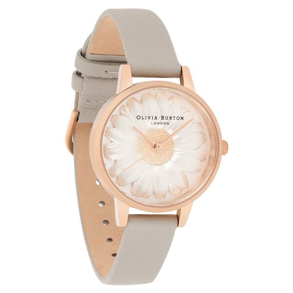 Olivia Burton Quartz Analog Multicoloured Dial Leather Strap Watch for Women - image number 1