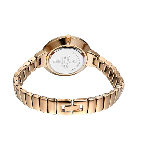Fastrack Vyb Enigma Quartz Analog Silver Dial Stainless Steel Strap Watch for Girls - image number 5