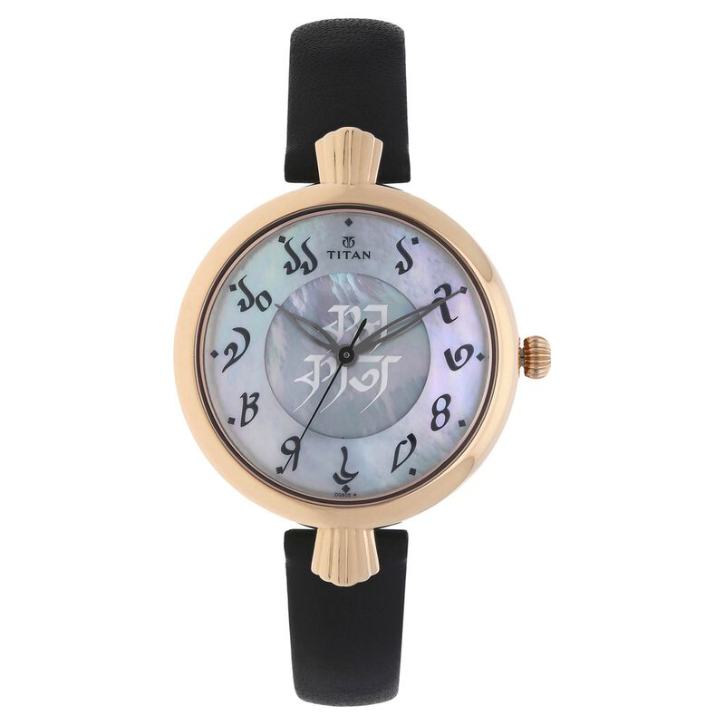 Titan Forever Kolkata Mother of Pearl Dial Analog Leather Strap watch for Women - image number 0