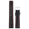 20 mm Black Genuine Leather Straps for Men - image number 0