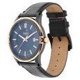 Xylys Swiss Analog Leather Strap Black Dial Watch for Men - image number 2