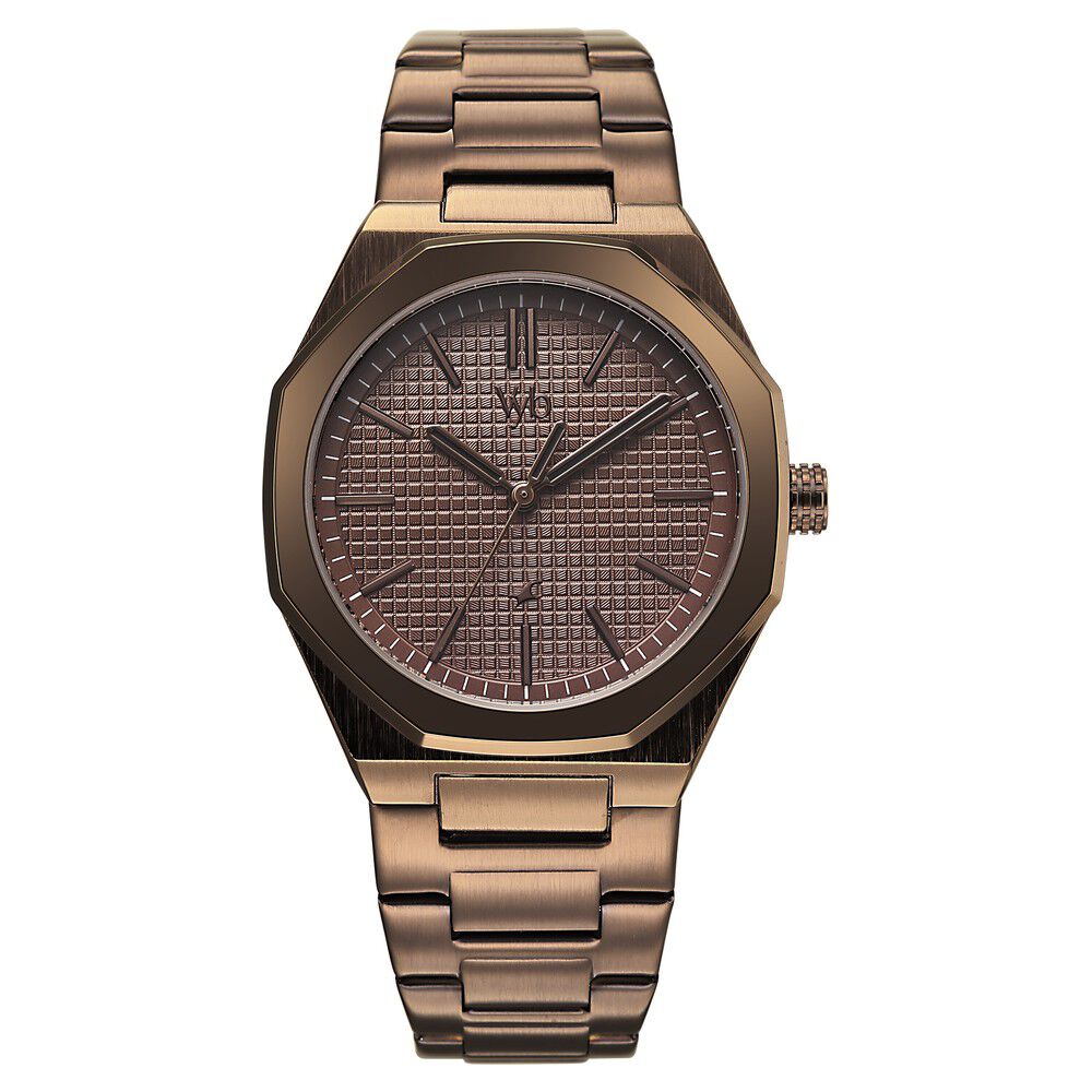 Vyb Challenger By Fastrack Quartz Analog Brown Dial Brown Stainless Steel Strap Watch For Guys-picture-11