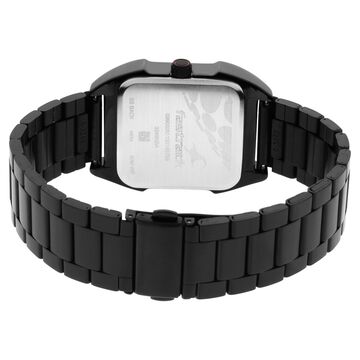 Fastrack Gamify Quartz Analog with Day and Date Black Dial Metal Strap Watch for Guys
