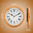 Titan Wooden Classic White Dial Round Wall Clock with Pine Wood Frame & Silent Sweep | 30 cm x 30 cm x 4.3 cm - image number 3