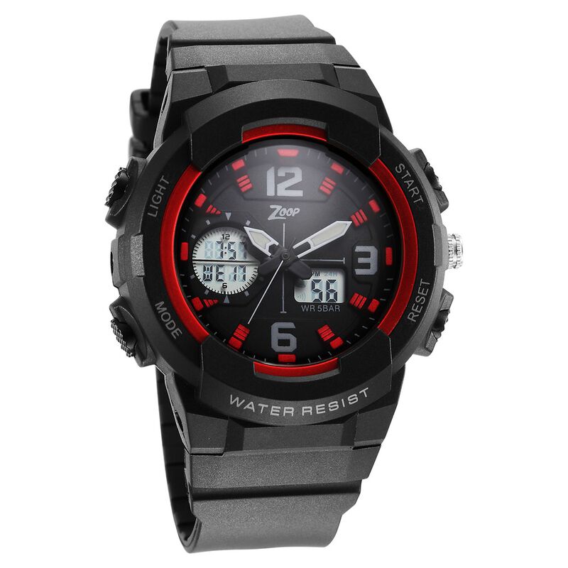 Zoop By Titan Quartz Analog Digital Black Dial Plastic Strap Watch for Kids