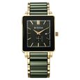 Titan Regalia Shaped Ceramic Quartz Analog with Date Black Dial Steel & Ceramic Strap Watch For Men