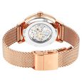 Titan Mechanical Slimline Blue Dial Rose Golden Mesh Strap watch for Men - image number 6