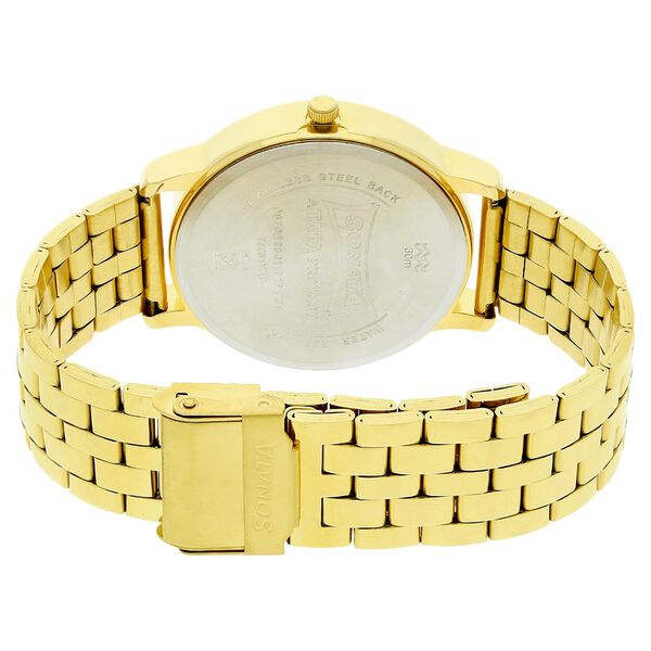 Sonata Quartz Analog Silver Dial Stainless Steel Strap Watch for Men - image number 3