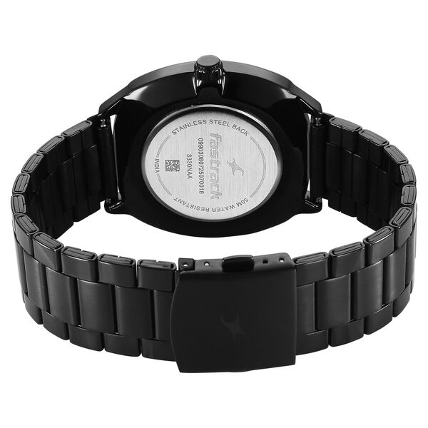 Fastrack Tick Tock Quartz Multifunction Brown Dial Stainless Steel Strap Watch For Guys - image number 4