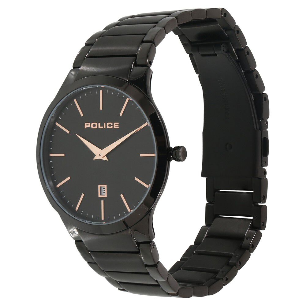 Buy Online Police Quartz Analog Black Dial Metal Strap Watch for Men ncpl15246jsb02m Titan